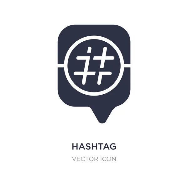 Icône de hashtag sur fond blanc. Illustration d'élément simple fr — Image vectorielle