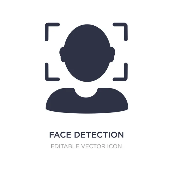 Face detection icon on white background. Simple element illustra — Stock Vector