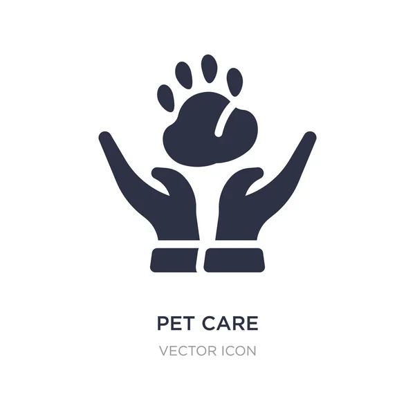Pet care icon on white background. Simple element illustration f — Stock Vector