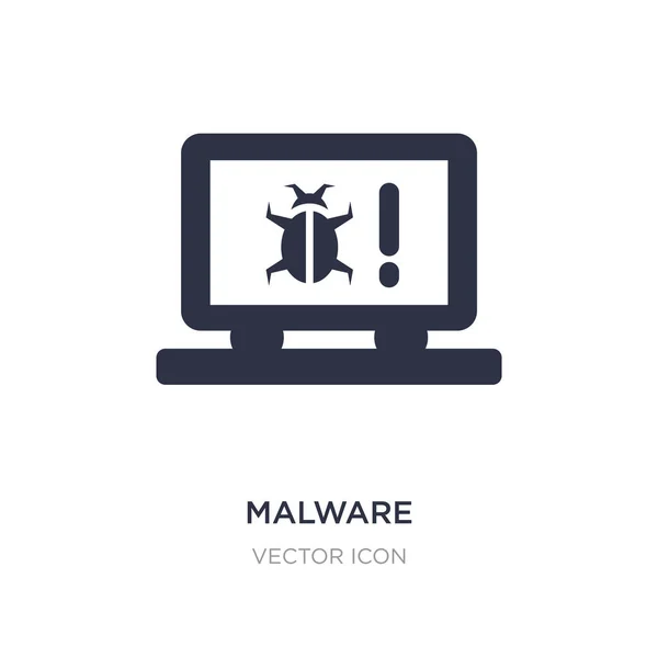 Malware ikona na bílém pozadí. Jednoduchý prvek obrázku fr — Stockový vektor
