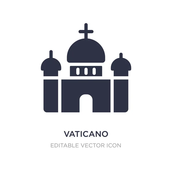 白色背景上的 vaticano 图标。简单的元素说明 f — 图库矢量图片