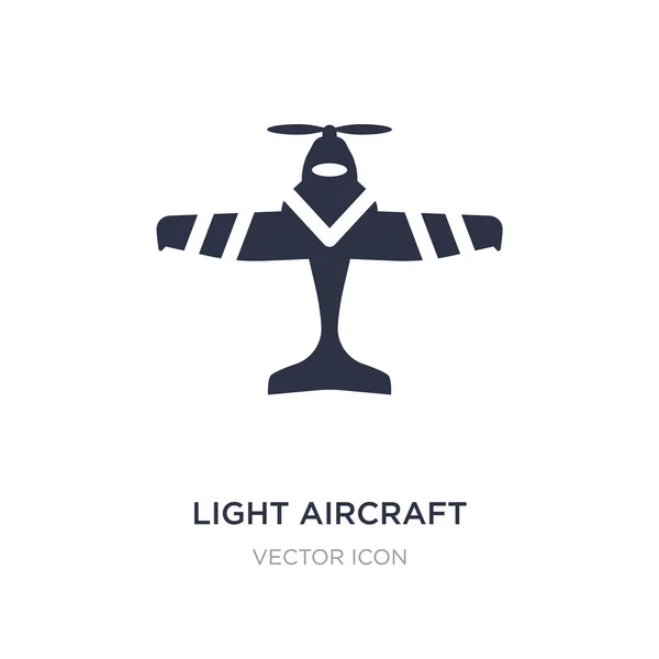 Leichtflugzeug-Symbol auf weißem Hintergrund. einfaches Element illustriert — Stockvektor