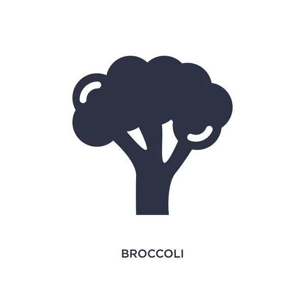 Brokoli simgesi beyaz arka plan üzerinde. Basit öğe illüstrasyon f — Stok Vektör