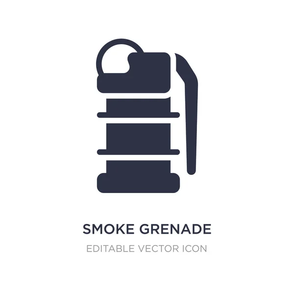 Smoke grenade icon on white background. Simple element illustrat — Stock Vector