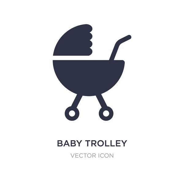 Baby Trolley Symbol auf weißem Hintergrund. einfaches Element illuati — Stockvektor