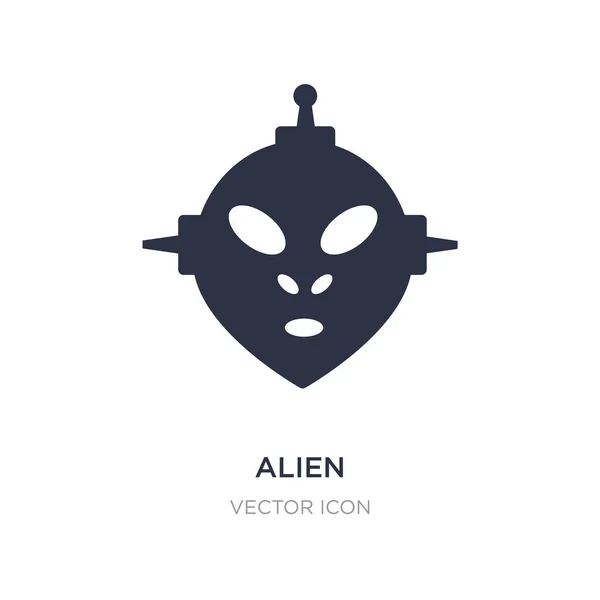 Alien-Symbol auf weißem Hintergrund. einfache Elementillustration aus — Stockvektor