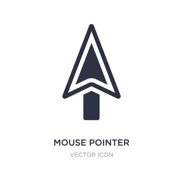 Icono del puntero del ratón sobre fondo blanco. Elemento simple illustrat — Vector de stock