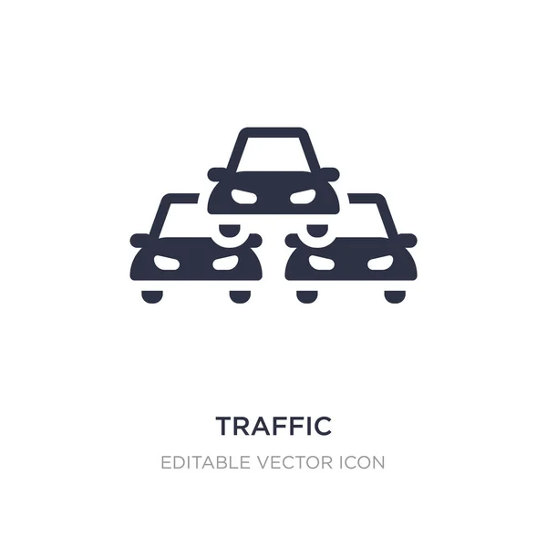 Icono de tráfico sobre fondo blanco. Elemento simple ilustración fr — Vector de stock