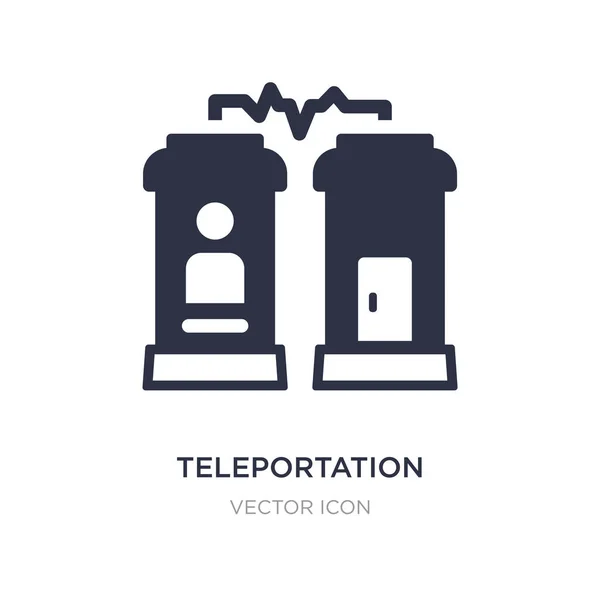 Icono de teletransportación sobre fondo blanco. Elemento simple illustrat — Vector de stock