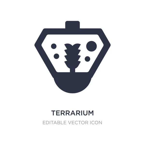 Terrarium icon on white background. Simple element illustration — Stock Vector