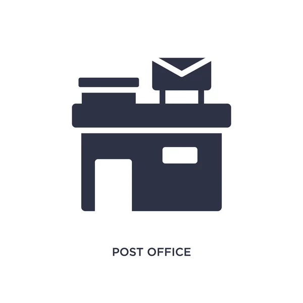 Postamt-Symbol auf weißem Hintergrund. einfaches Element illustratio — Stockvektor