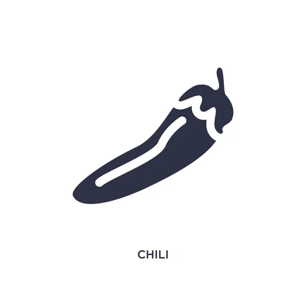 Chili icon on white background. Simple element illustration from Royalty Free Stock Illustrations