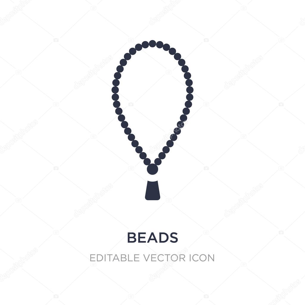 beads icon on white background. Simple element illustration from