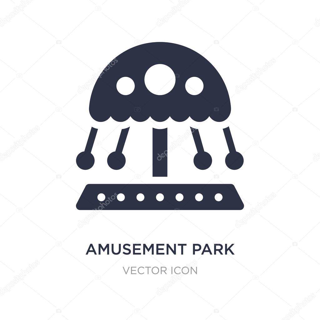 Amusement park icon on white background. Simple element illustration from Entertainment and arcade concept. amusement park sign icon symbol design.