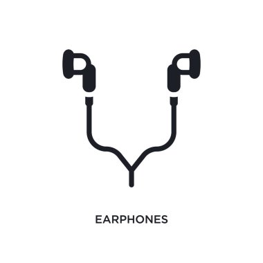 kulaklık izole simgesi. elektronik cihazlar kavramı simgeler basit öğe örnek. kulaklıklar üzerinde tasarım düzenlenebilir logo işareti sembol arka plan beyaz. web ve mobil kullanmak olabilir