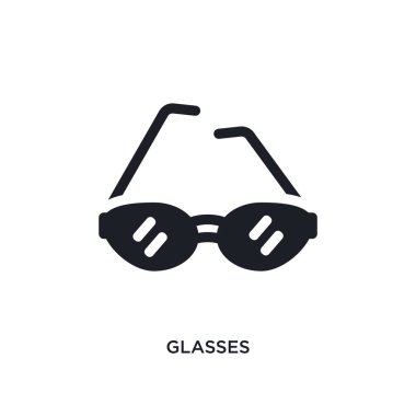 gözlük izole simgesi. basit öğe illüstrasyon kadın giyim konsept simgeleri. gözlük düzenlenebilir logo işareti sembol tasarımı beyaz arka plan üzerinde. web ve mobil kullanmak olabilir
