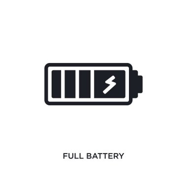 tam pil izole simgesi. YYK basit öğe örnek