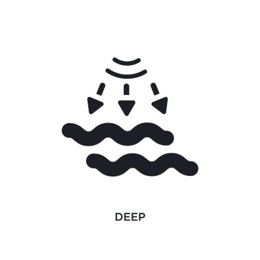 derin izole simgesi. Akıllı ev kavramı simgeler basit öğe örnek. Beyaz arka plan üzerinde derin düzenlenebilir logo işareti sembol tasarımı. web ve mobil kullanmak olabilir