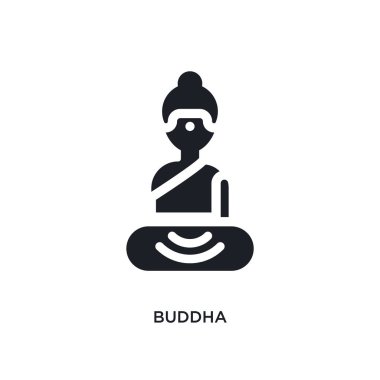 Buda izole simgesi. basit öğe örnek Hindistan ve