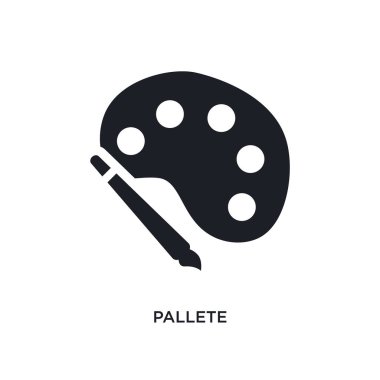 Palet izole simgesi. basit öğe örnek yazılımlar