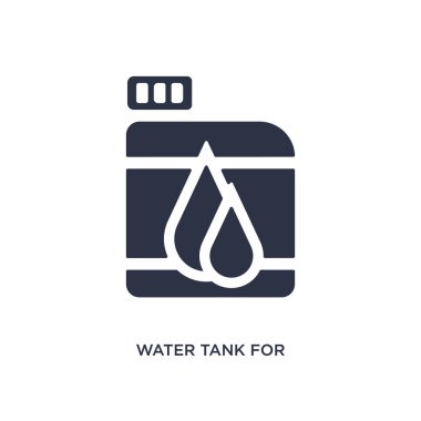 araç simgesi için su tankı. Mechanicons kavramı basit eleman illüstrasyon. Beyaz arka planda araçlar düzenlenebilir sembol tasarımı için su tankı. Web ve mobil cihazlar için kullanılabilir.