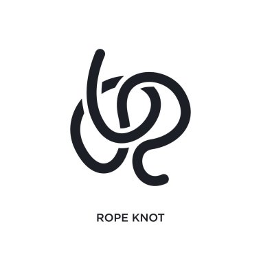 ipe düğüm yalıtılmış simgesi. basit öğe örnek nautic