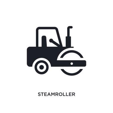 steamroller isolated icon. simple element illustration from cons clipart