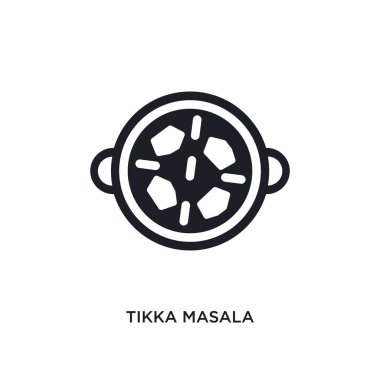 tikka masala izole simgesi. basit öğe örnek ind