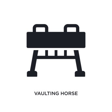 vaulting horse isolated icon. simple element illustration from g