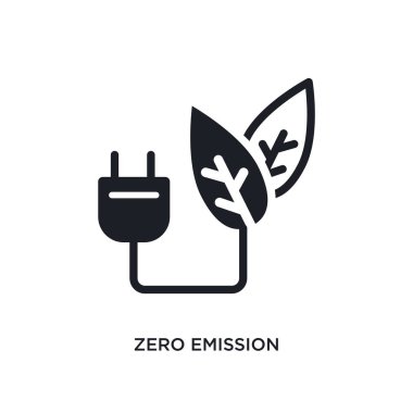 zero emission isolated icon. simple element illustration from smart house concept icons. zero emission editable logo sign symbol design on white background. can be use for web and mobile clipart
