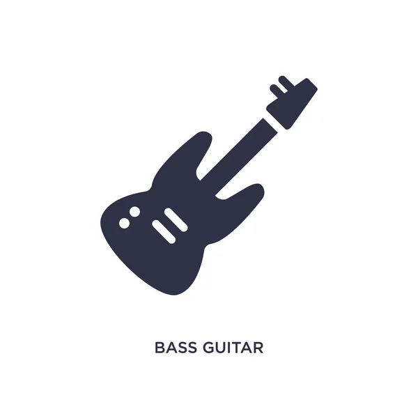 Bas Gitarr Ikonen Enkelt Element Illustration Från Musik Konceptet Bas — Stock vektor