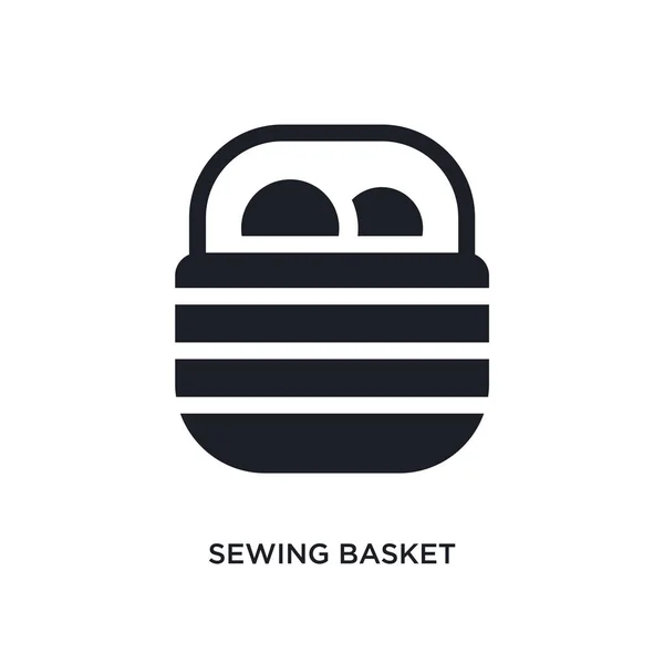 Cesta Costura Ícone Isolado Ilustração Elemento Simples Ícones Conceito Costura —  Vetores de Stock