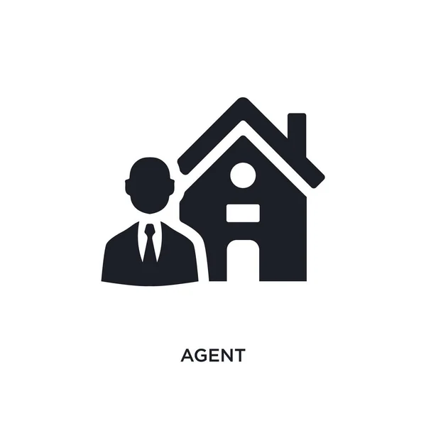 Agent Isolated Icon Simple Element Illustration Real Estate Concept Icons — Stock Vector