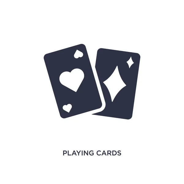 Icône Cartes Jouer Illustration Élément Simple Concept Magique Jouer Cartes — Image vectorielle