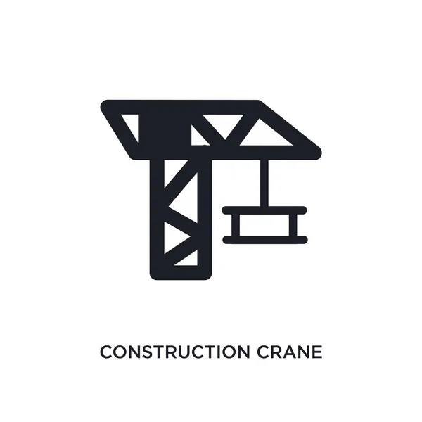 Construcción de la grúa aislado icono. elemento simple ilustración fr — Vector de stock