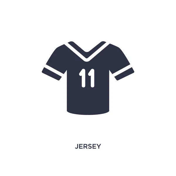 Jersey pictogram op witte achtergrond. Eenvoudig element met de illustratie fro — Stockvector