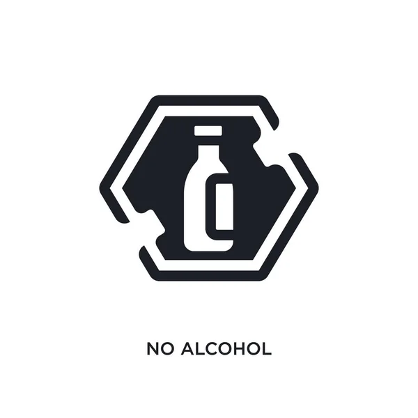 Pas Icône Isolée Alcool Illustration Simple Élément Des Icônes Concept — Image vectorielle