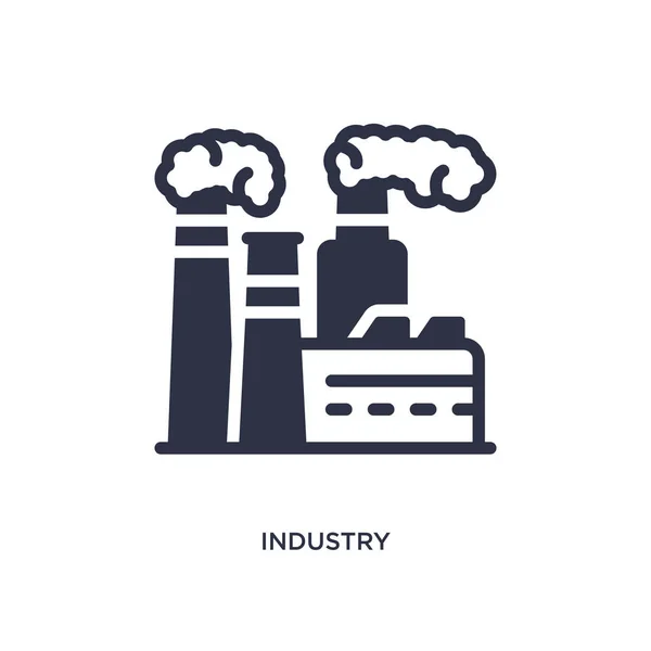 Industrie pictogram op witte achtergrond. Eenvoudig element met de afbeelding f — Stockvector