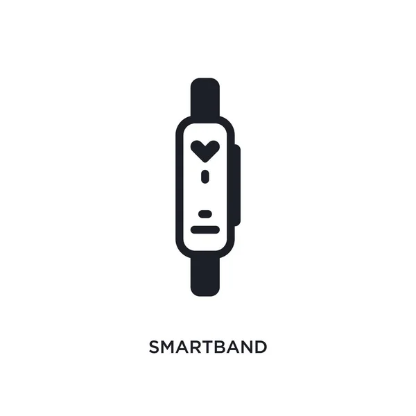 Ikona Białym Tle Opaski Smartband Prosty Element Ilustracja Ikony Koncepcja — Wektor stockowy