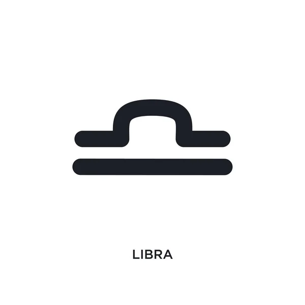 Libra Icône Isolée Illustration Simple Élément Des Icônes Concept Zodiaque — Image vectorielle