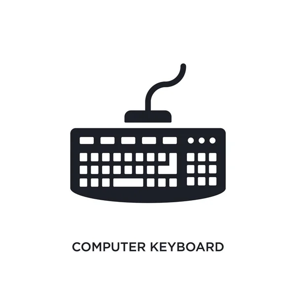 Computer Keyboard Isolated Icon Simple Element Illustration Ultimate Glyphicons Concept — Stock Vector