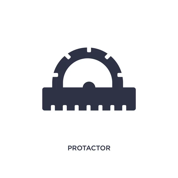 Icono del protactor sobre fondo blanco. Elemento simple ilustración — Vector de stock