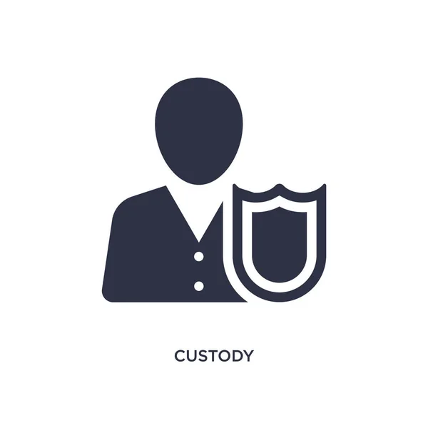 Custody icon on white background. Simple element illustration fr — Stock Vector