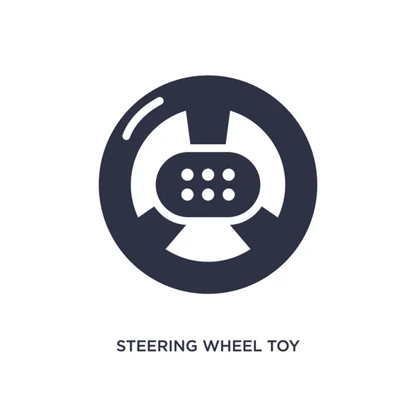 Steering Wheel Toy Icon Simple Element Illustration Toys Concept Steering — Stock Vector