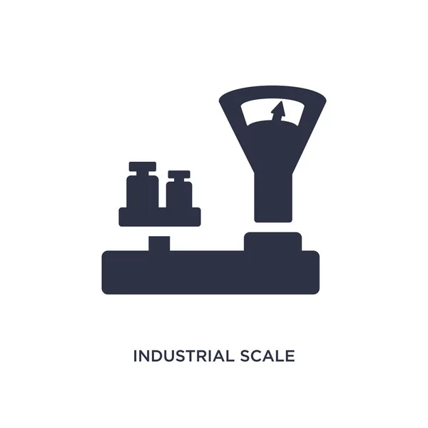 Industrial scale icon on white background. Simple element illust — Stockvector