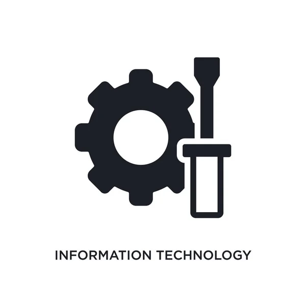 Technologie geïsoleerde informatiepictogram. eenvoudig element met de illustratio — Stockvector