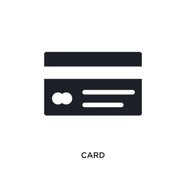Ícone Cartão Isolado Ilustração Elemento Simples Ícones Conceito Pagamento Design — Vetor de Stock