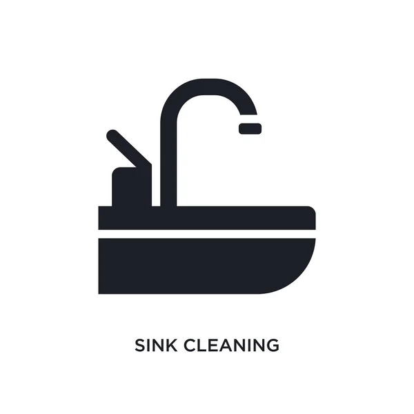 Waschbecken Reinigung Isoliert Symbol Einfache Elementillustration Aus Reinigungskonzept Symbolen Waschbecken — Stockvektor
