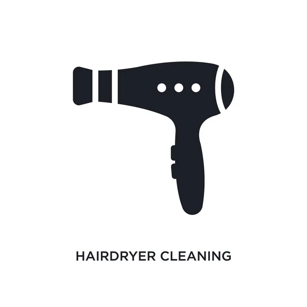 Haartrockner Reinigung Isoliert Symbol Einfache Elementillustration Aus Reinigungskonzept Symbolen Haartrockner — Stockvektor