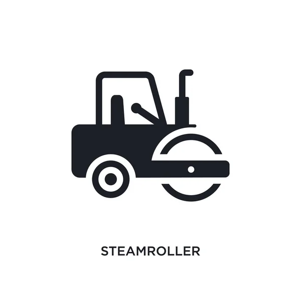 Steamroller isolated icon. Простая иллюстрация элемента от минусов — стоковый вектор